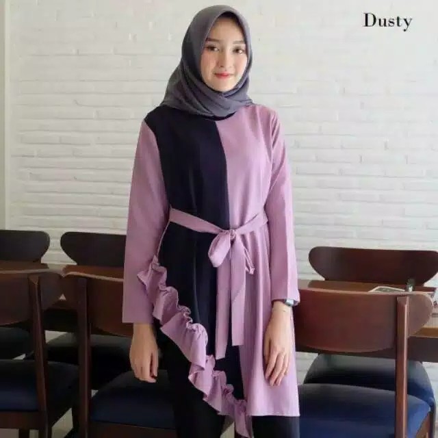 TUNIK STYLE BAHAN MOSCREPE