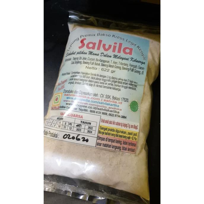 

Premix Bakso Salvila Mix Custom Spesial Untuk 2 Kg Daging Pasti Kress