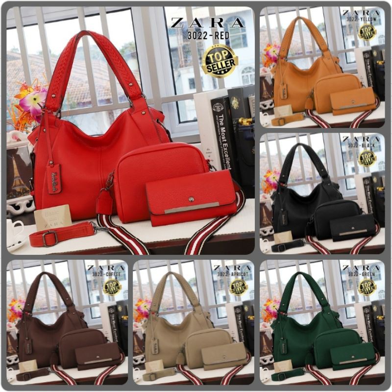 ZARA* HOBO Bag (3in1) 3022