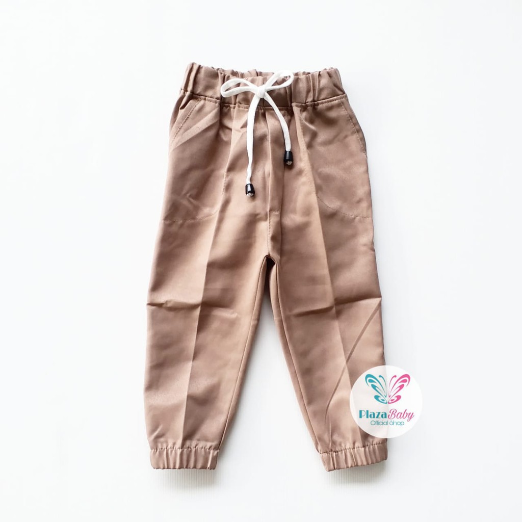 Plazababyku CELANA C JOGER TALI PANJANG POLOS celana pants anak laki premium