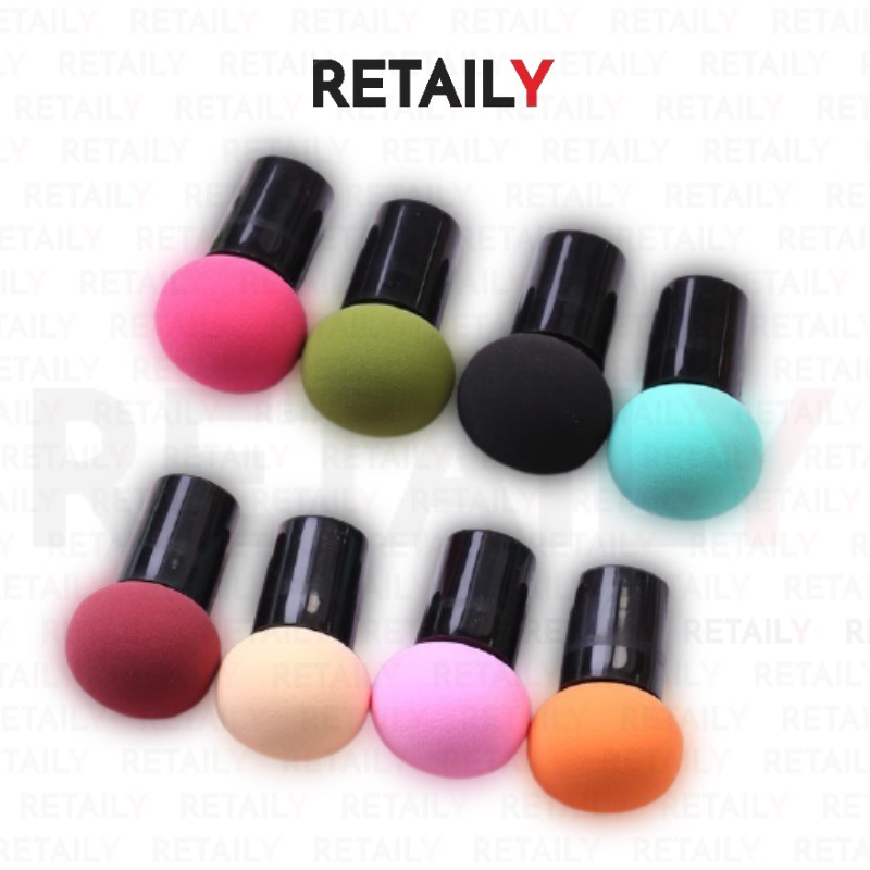 Retaily HL0070 Spons Make Up Jamur Sponge Gagang Beauty Blender