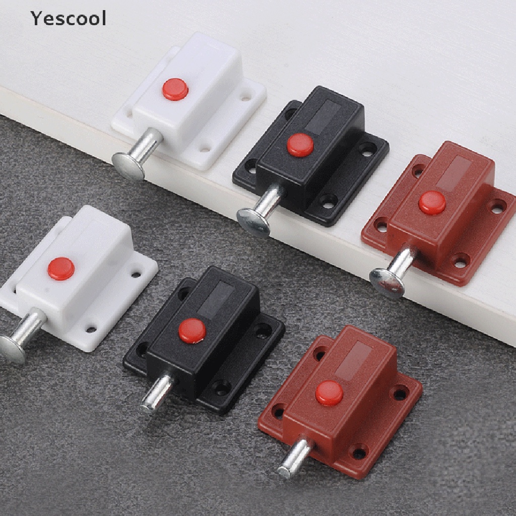 Yescool 2pcs Door Bolt Latch Lock For Door Window Cabinet Box Cupboard Slide Locker Home .