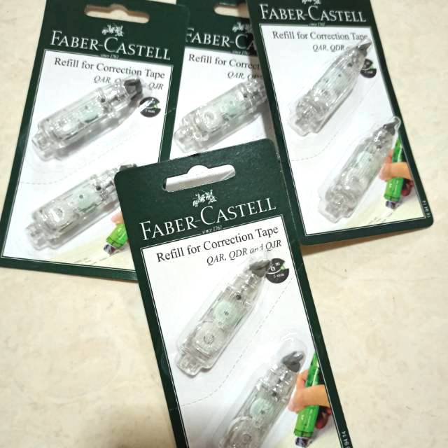

Refil tip ex faber castell cetek isi 2 pcs / Refil correction tape tipe Qar , Qdr , Qjr