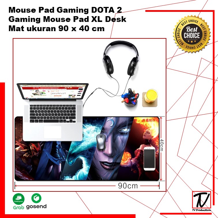 Mouse Pad Gaming DOTA 2 Gaming MousePad  Pad XL Desk Mat Motif DOTA 900 X 400 MOUSEPAD GAMING ALAS MOUSE