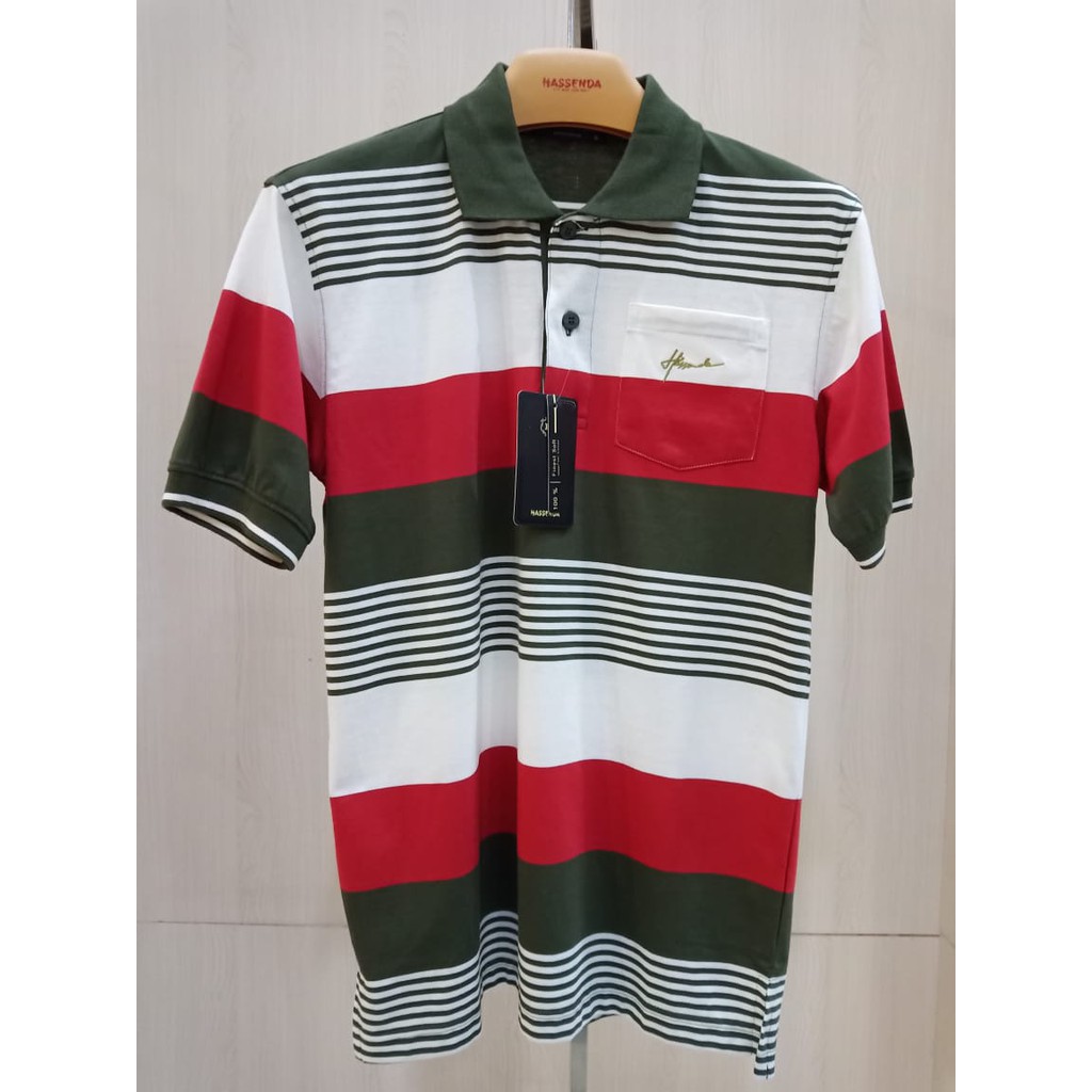 Kaos Polo Pria Hassenda / Baju Kerja Pria / Baju Polo Murah