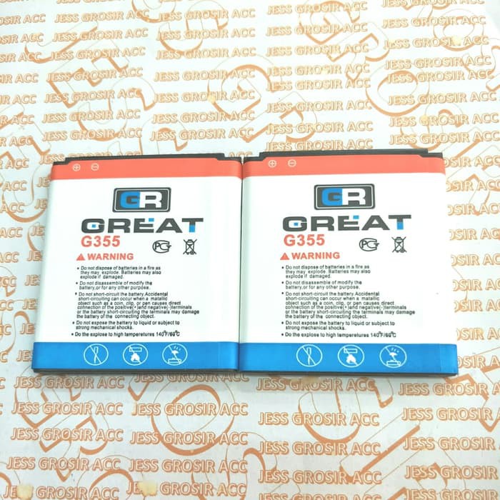 Baterai Battery GREAT Double Power SAMSUNG Galaxy Core 2 G355H i8552 i8530