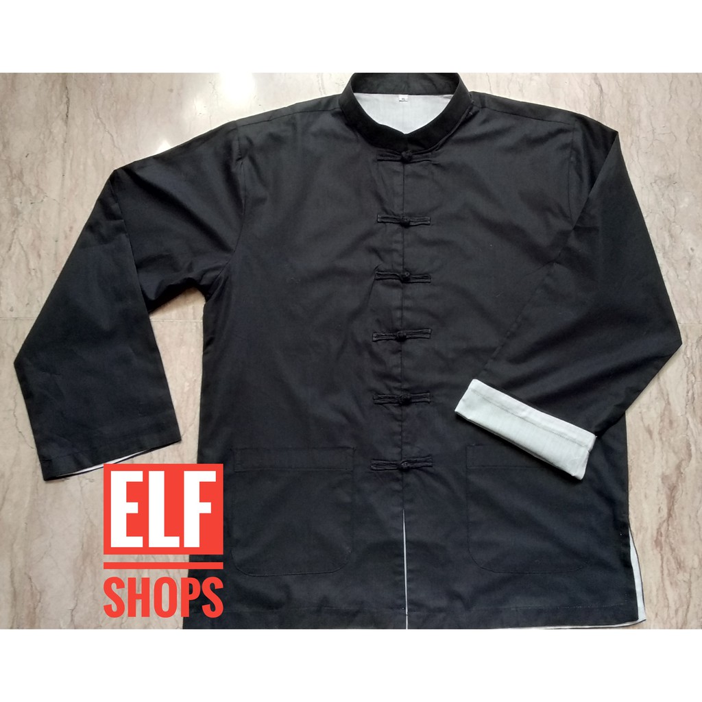 Jual Baju Kungfu, Baju Wing Chun, Baju Ip Man, Baju Chinese (Black
