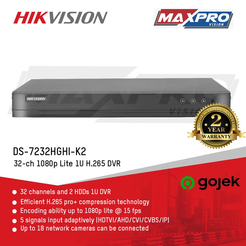 DS-7232HGHI-K2 - HIKVISION DVR 32 CH