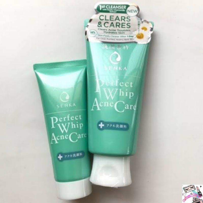 ☃️Cutezz_Ching1☃️Senka Perfect Whip Acne Care - Pembersih Wajah Untuk Kulit Berjerawat