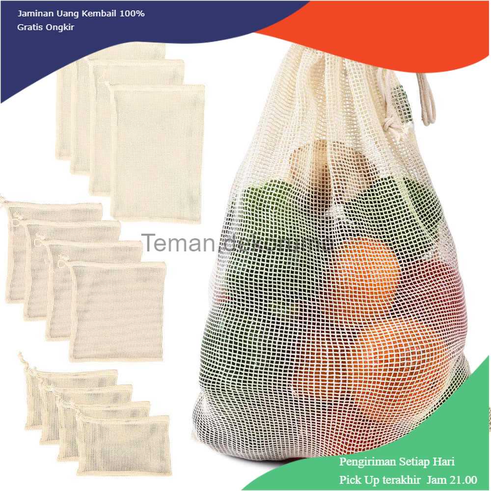 TD-DA1 BAGGU Tas Kantong Belanja Ramah Lingkungan Model Jaring Mesh