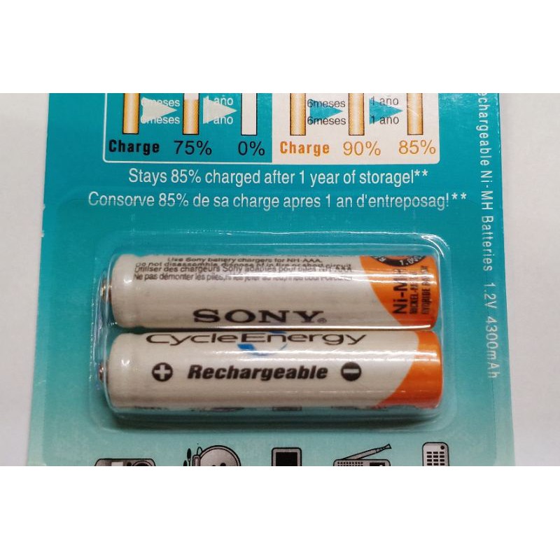 Baterai AAA Sony Bisa Cas Ulang Rechargeable 4300 Mah