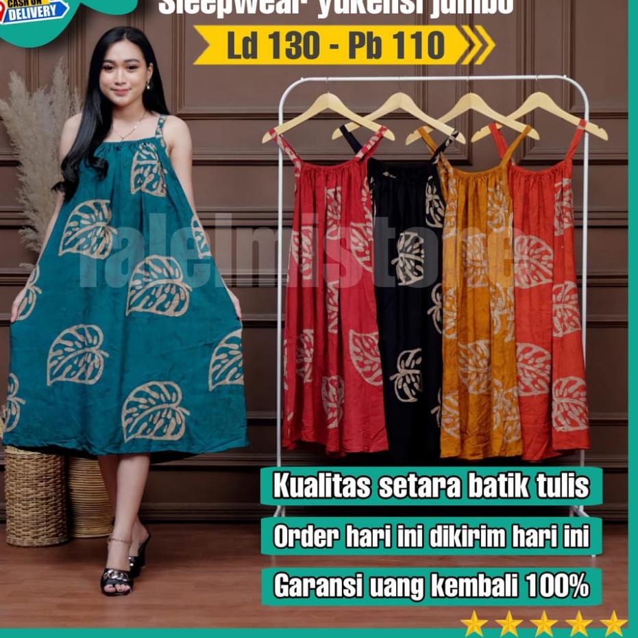 (gphm -10) Sleepwear Sexy Jumbo Ld 130 Baju Tidur Sexy Wanita Jumbo Daster Sexy Wanita Yukensi Tali 