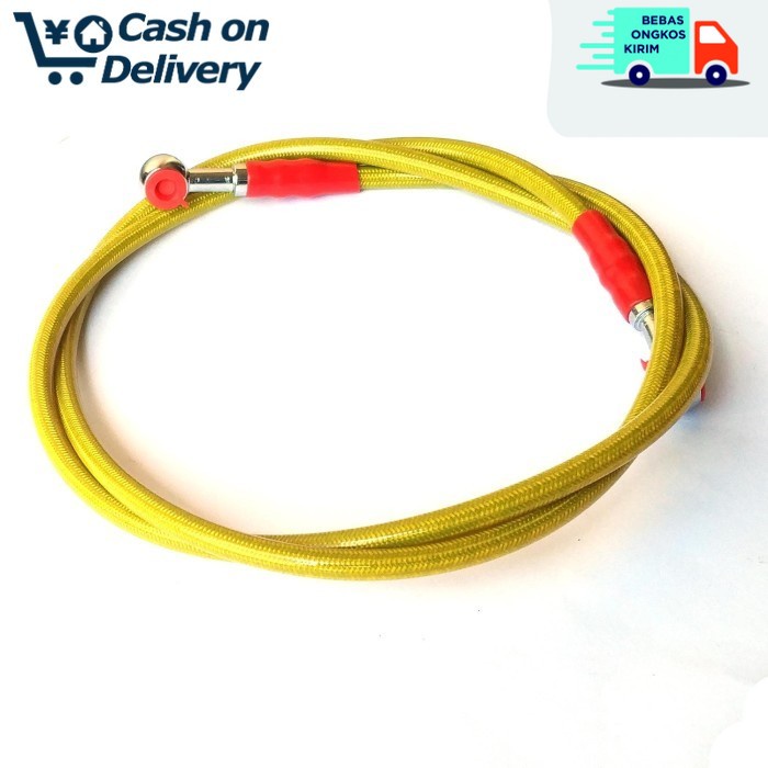 COD 90 cm Selang Rem Disc Belakang Motor kuning