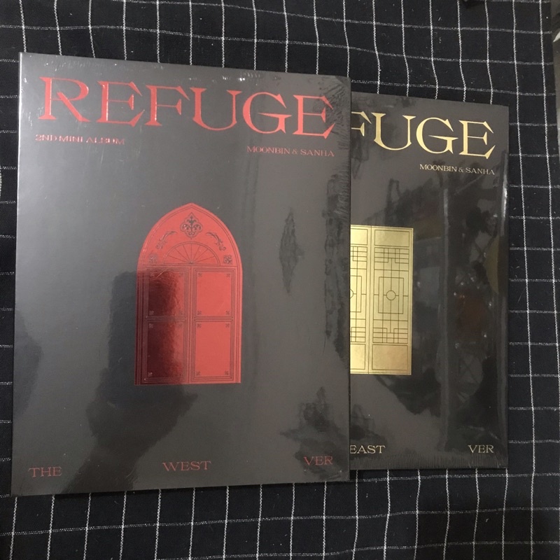 READY STOCK MOONBIN & SANHA 2nd mini album: REFUGE sealed photocard benefit everline withdrama apple