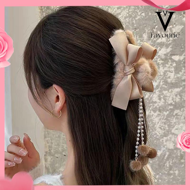 [COD]Klip Rumbai Mewah Hiu Hiasan Kepala Jepit Rambut Besar-FA