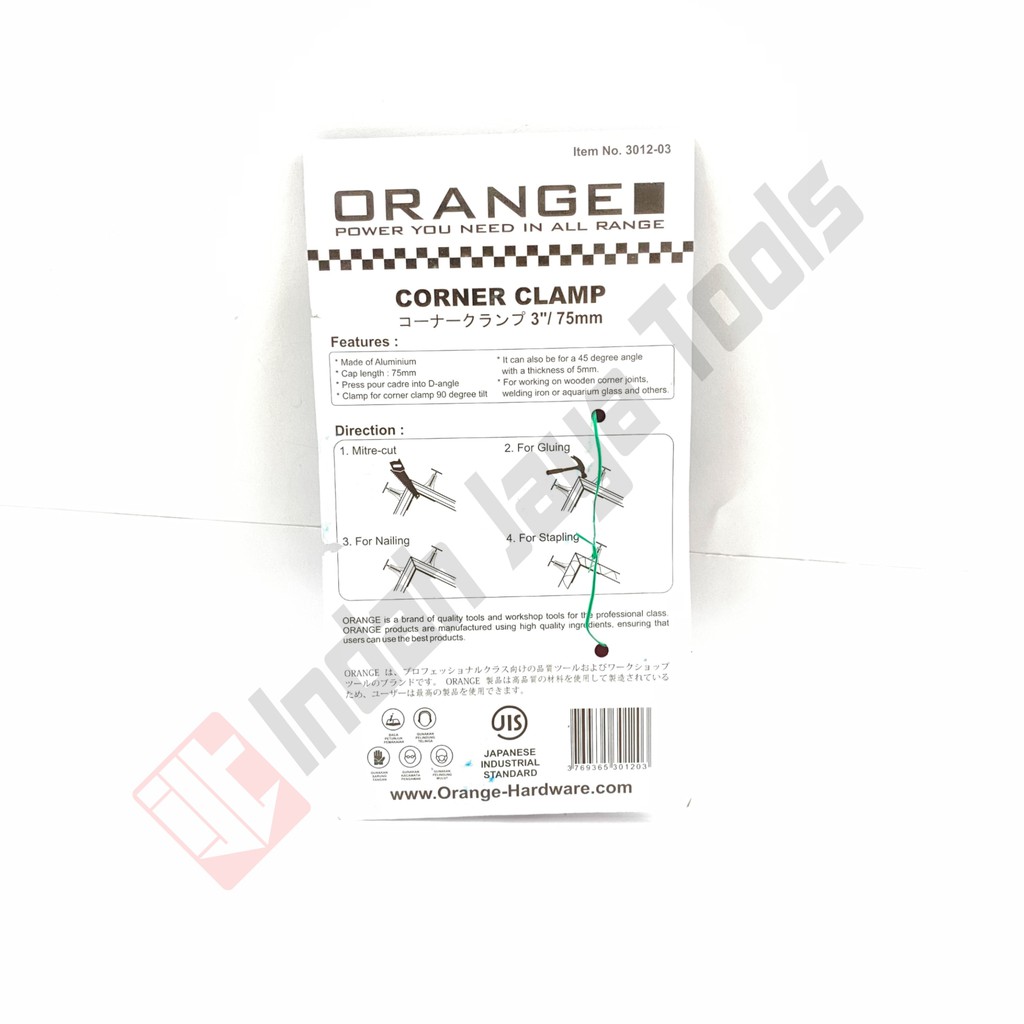 ORANGE 3012-03 Corner Clamp - Klem Sudut Siku 3 Inch