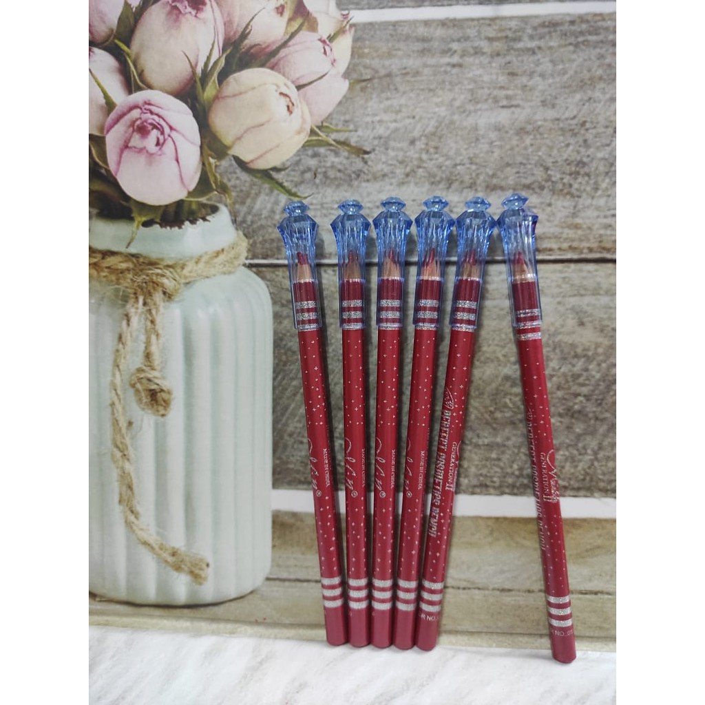 EYELINER MAHKOTA M.N Menow Perfect Cosmetics Pencil / 6 pcs