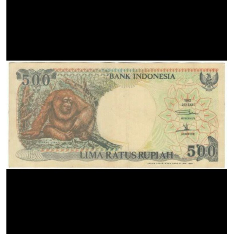 Uang 500 gambar Monyet