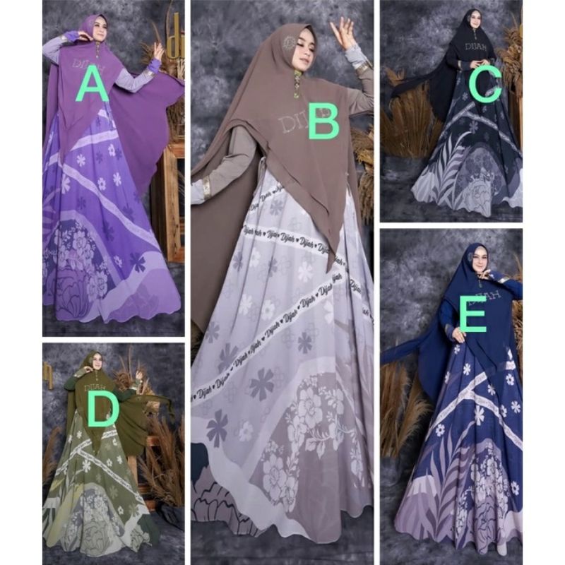DIJAH 609 BY DIJAH GAMIS SYARI TERBARU GAMIS SYARI ORIGINAL BAJU SYARI SET SYARI