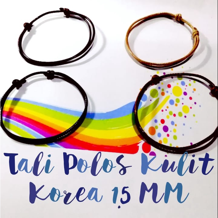 GELANG TALI POLOS / GELANG TALI KULIT POLOS / GELANG KOREA / GELANG VINTAGE