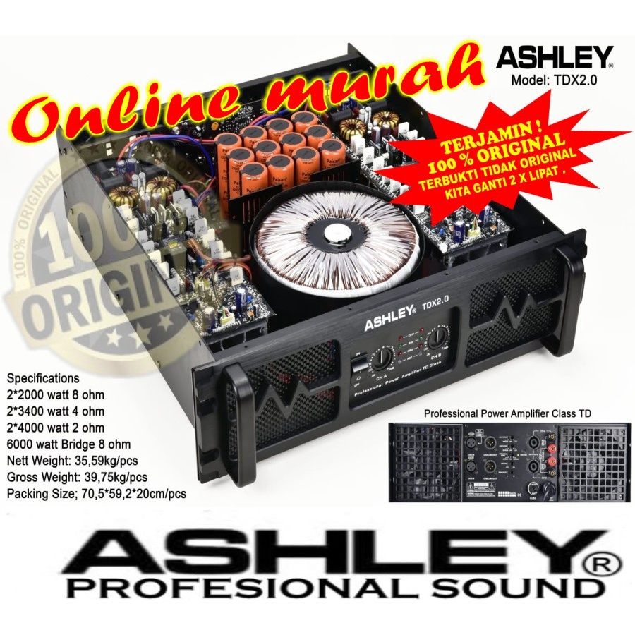 power ashley tdx 2.0 ashley tdx2.0 garansi resmi original class td
