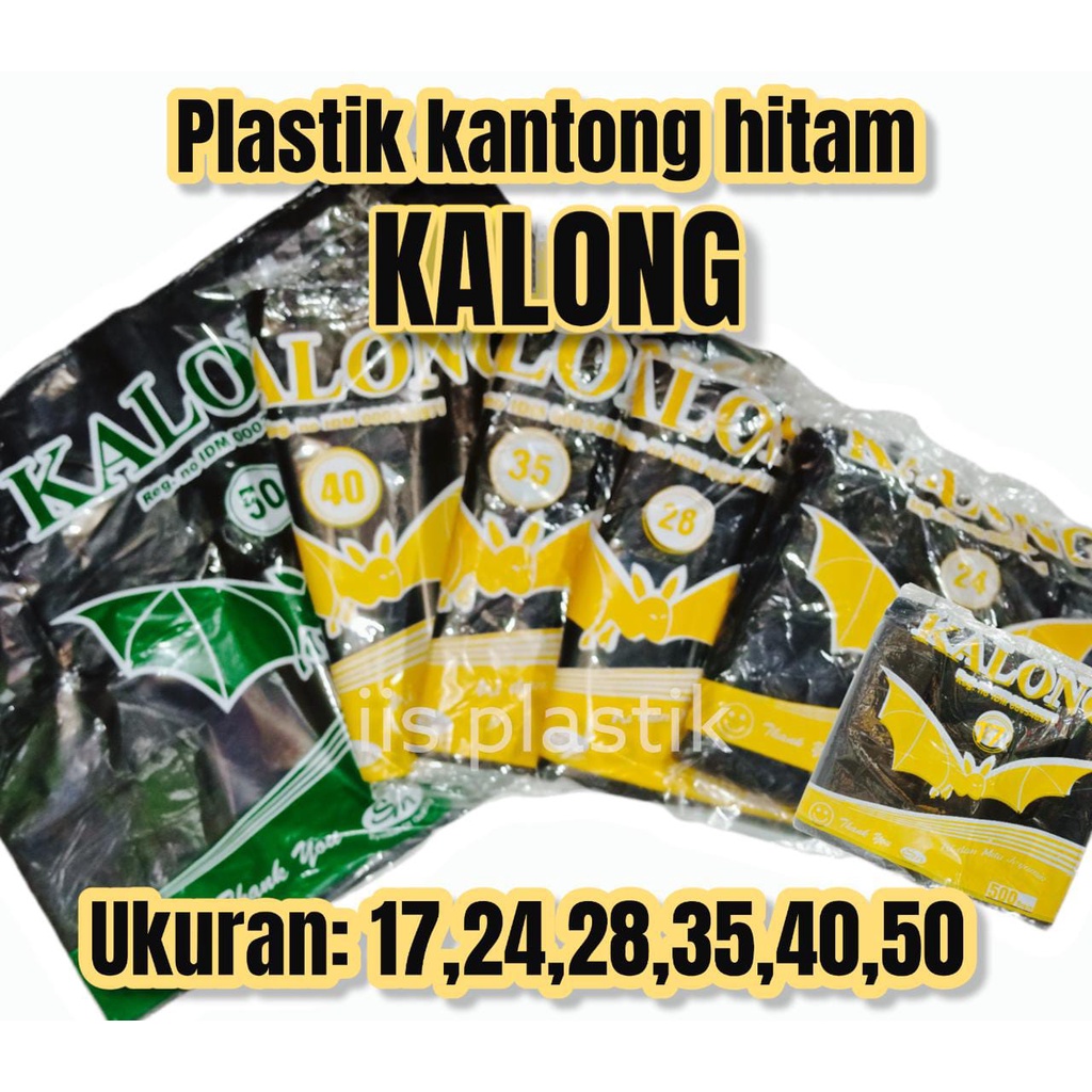 Plastik HD/ plastik kantong hitam 17,24,28,35,40 dan 50 /jumbo