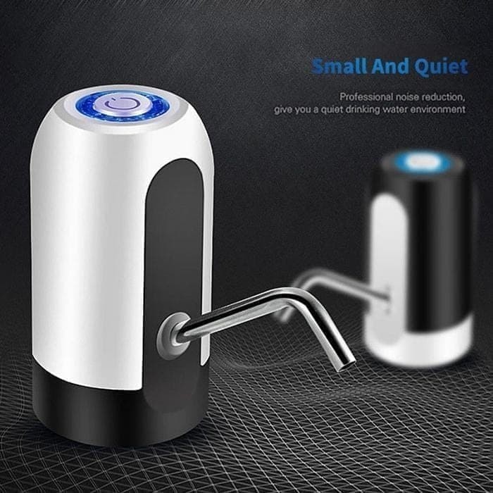 Pompa Dispenser Galon Air Minum Elektrik LED Wireless USB Recharger