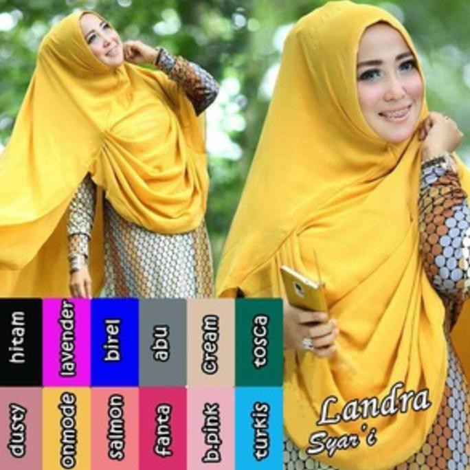 MURAH BEST SELLER Jilbab Khimar Syar'i Landra Premium / Jilbab Khimar Landra Syar'i SHOP-MDNI