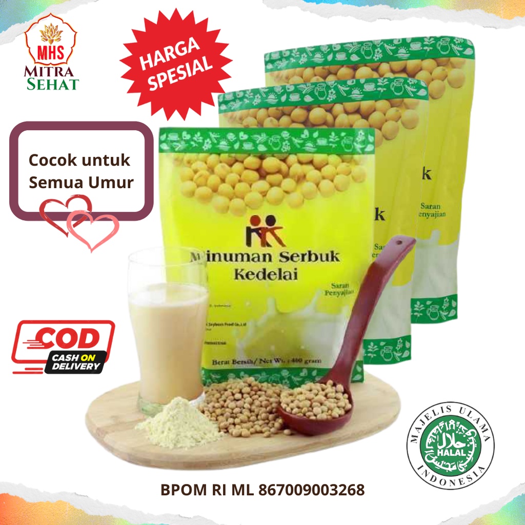 

KK Minuman Serbuk Susu Kacang Kedelai (Soya Bean - 3 x Net 400 gr)