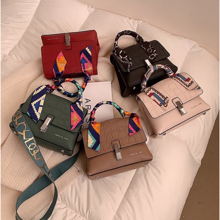 BJ81854 - BEIGE/BLACK/GREEN/KHAKI/RED - TAS IMPORT TERMURAH TERLARIS BAGSTORE JAKARTA FASHION WANITA GT1854