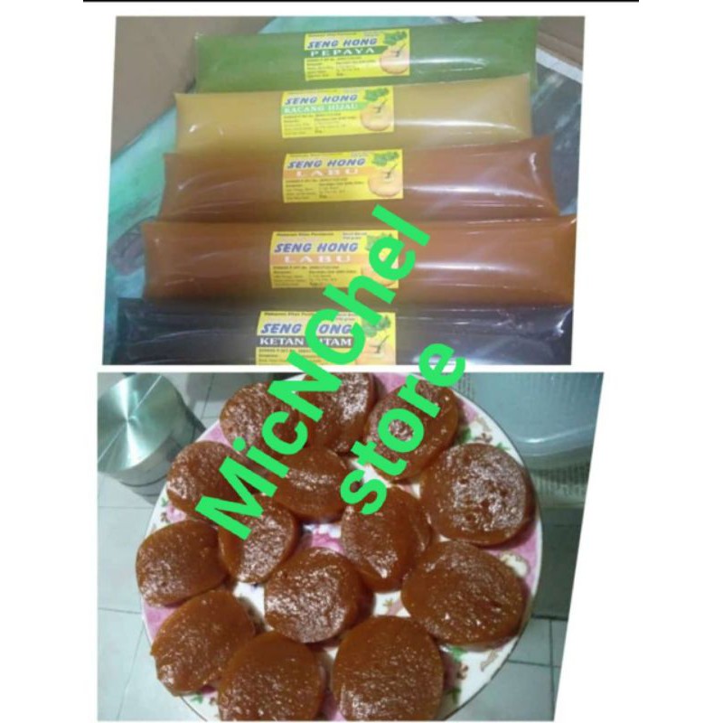 

Dodol Senghong Pontianak 350gr, dodol pepaya, dodol ketan hitam, dodol labu, dodol kacang ijo