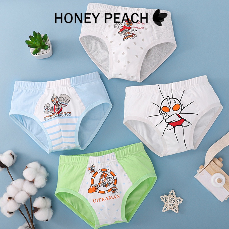 3PCS/Set Boy Panties Anak-anak Lucu Katun Lembut CD Kartun