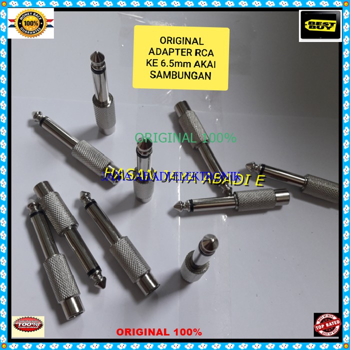 G250 ORIGINAL Jack rca cewe jek akai akay 6,5mm cowo mic adapter mik konektor microphone sambungan s