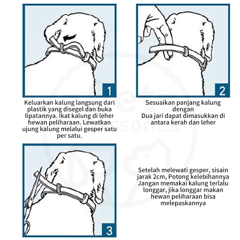 kalung kucing anti kutu pinjal, Kalung anti kutu khusus untuk anjing dan kucing kalung anjing anti kutu anti ulat aksesoris kalung untuk hewan peliharaan