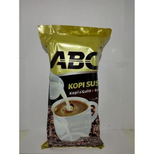 

ABC Kopi Susu Gula Instant Sachet Dus plastik isi 10 saset bungkus x 31g