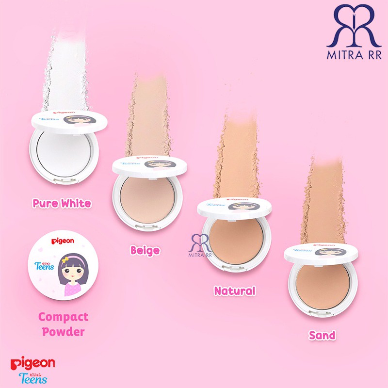 PIGEON TEENS Compact Powder Natural Look / UV Protection Innocent Look – Bedak Padat Remaja 14gr