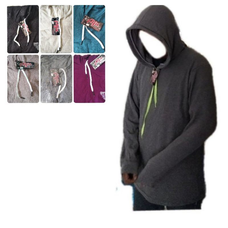 kaos polos hoodie lengan panjang/Kaos Polos Hoodie Longline