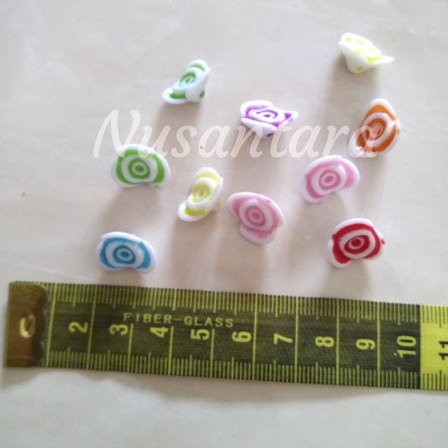 Manik mawar monte mawar warna warni manik acrylic rose