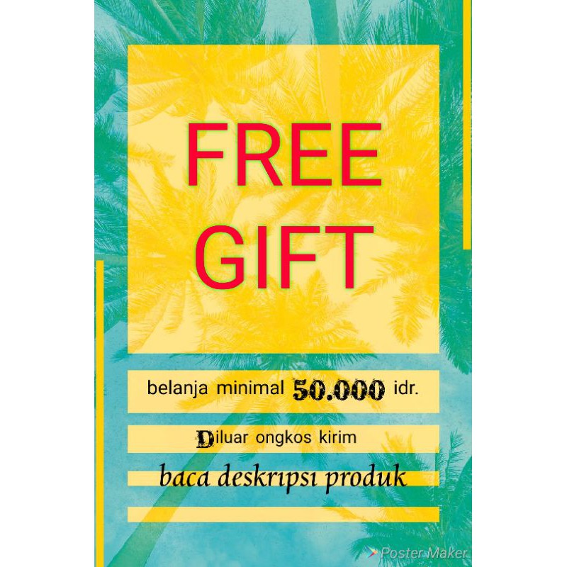 

BACA DESKRIPSI - FREE GIFT BELANJA MINIMAL 50RIBU