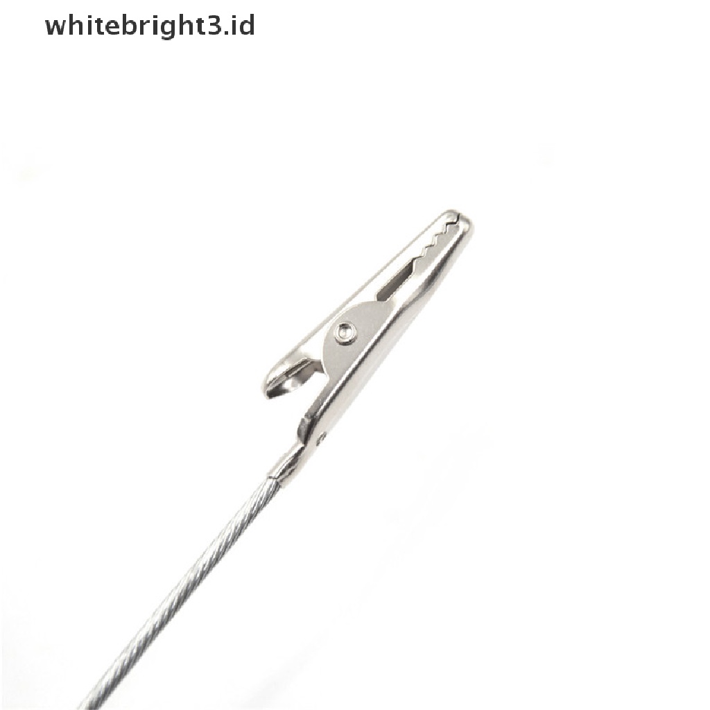 (whitebright3.id) 10pcs Klip Buaya Panjang 10cm Bahan Metal Untuk Tester Listrik