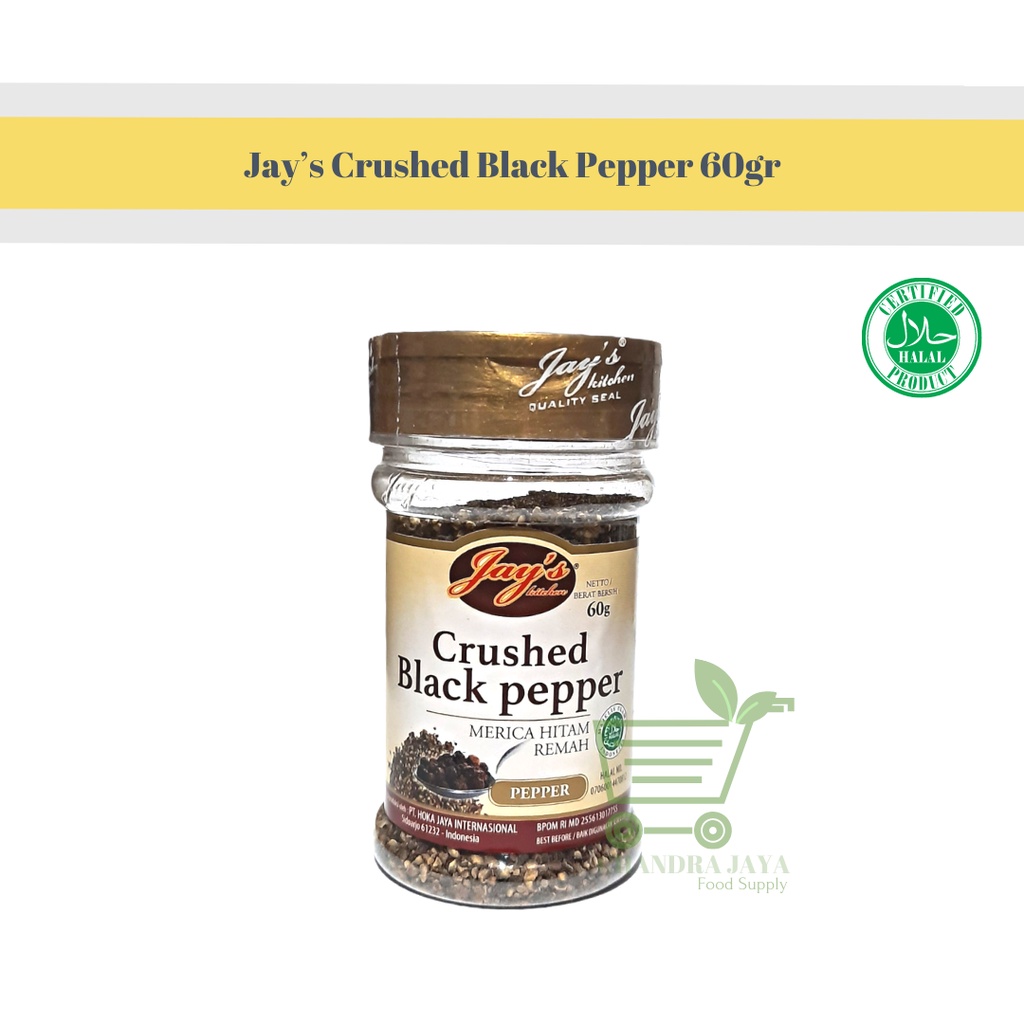 

Jay’s Crushed Black Pepper 60gr - Remahan Merica Hitam