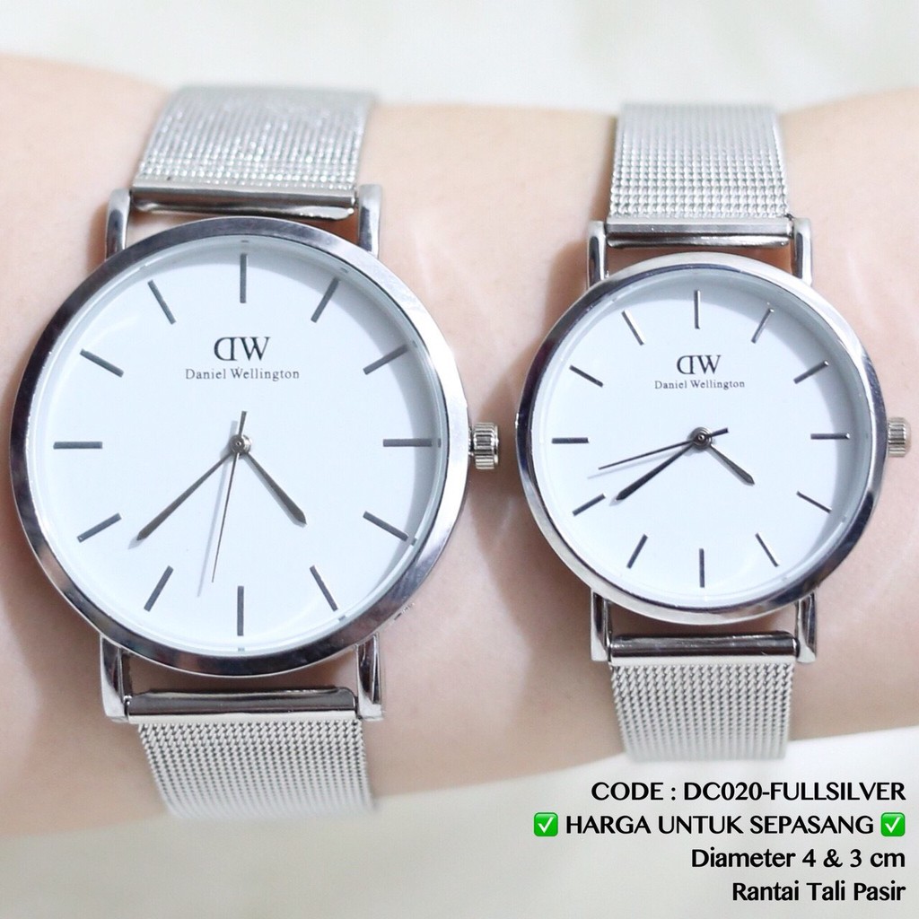 Jam tangan COUPLE murah pria wanita tali pasir grosir termurah DC010 DC020