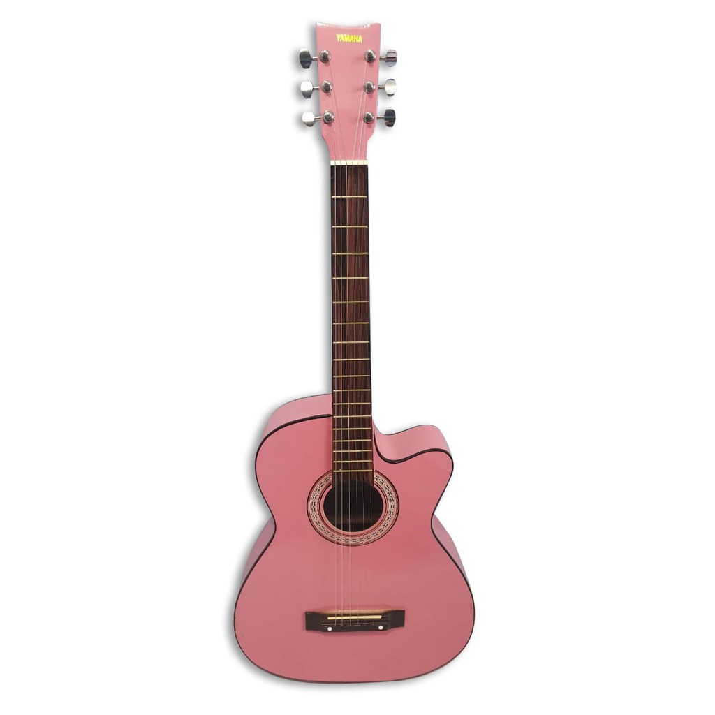  Gitar  Akustik  Merk Yamaha  Warna Pink Buat Kado Atau Pemula 