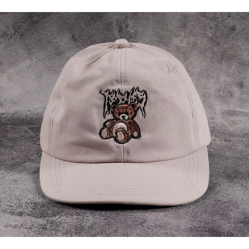 (COD)Topi distro model teddy bear/topi pria anak muda kekinian