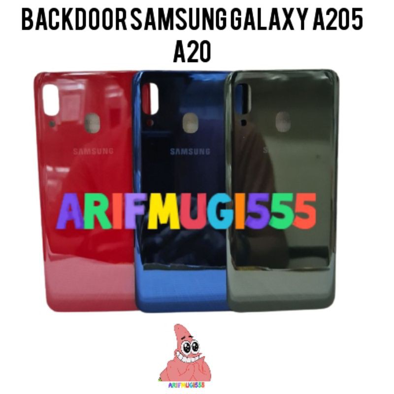 Backdoor Backcover Tutup Belakang Kesing Casing Housing Samsung A20 A20 Original