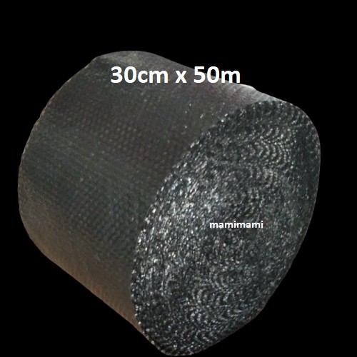 

H3T Bubble Wrap HITAM 30CM x 50M Bagus Tebal Bubblewrap Bandung Gosend Plastik Gelembung Buble Warp