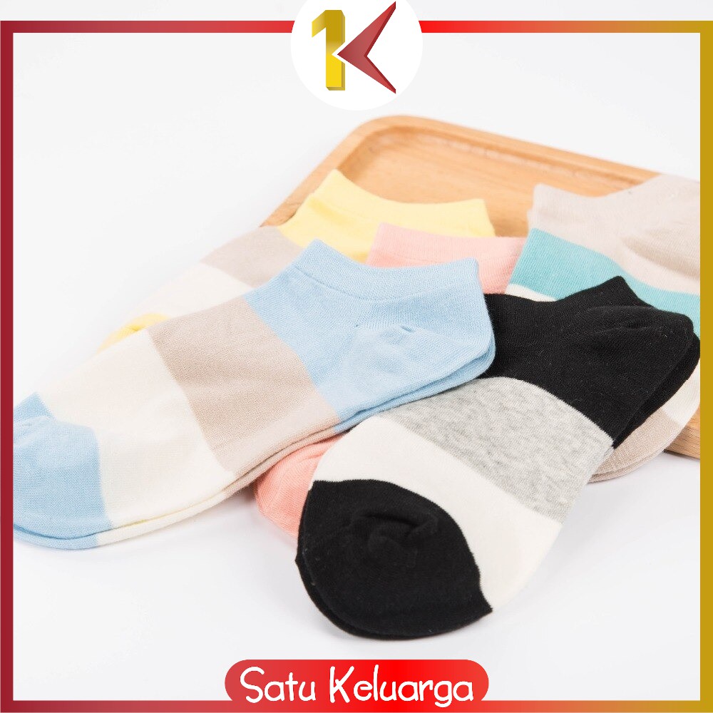 SK-P51-P54 Kaos Kaki Pendek Dewasa / Kaos Kaki Semata Kaki / Kaos Kaki Ankle Motif / Short Socks-7