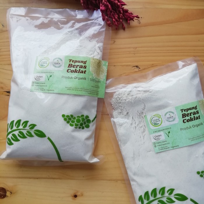 

Ketan-Beras-Tepung- Tepung Beras Coklat - Lingkar Organik 500Gr -Tepung-Beras-Ketan.