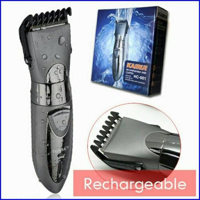 Alat Cukur/Hair Clipper Rechargeble wet dan dry