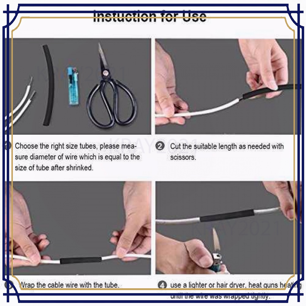 Selongsong Pelapis Kabel Insulasi Heat Shrink Tube 127PCS - RSG-AHZ
